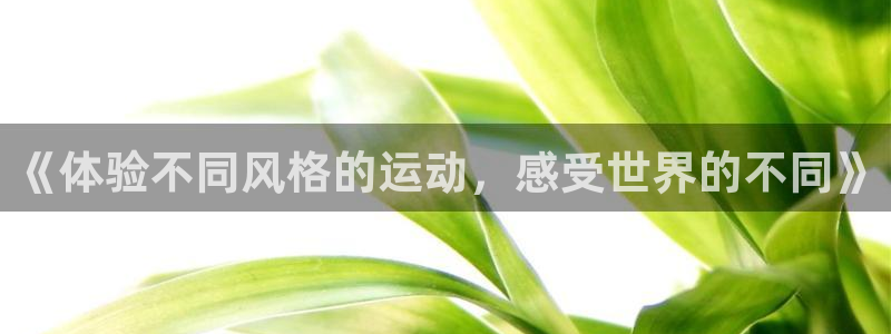 MK体育官方正版app集团官网网址：《体验不同风格的