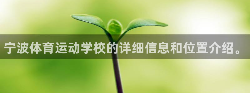 mk体育平台怎么样知乎：宁波体育运动